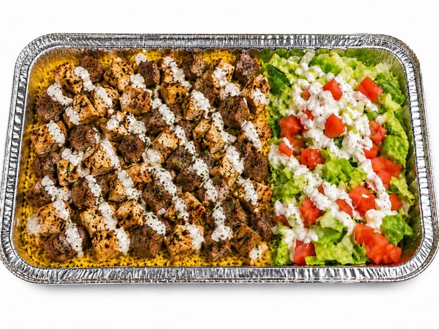 Chicken & Lamb Over Rice.