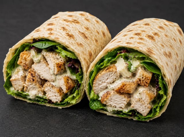 10. Grilled Chicken Caesar Wrap.
