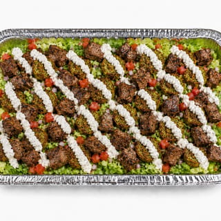 Lamb & Falafel Over Salad