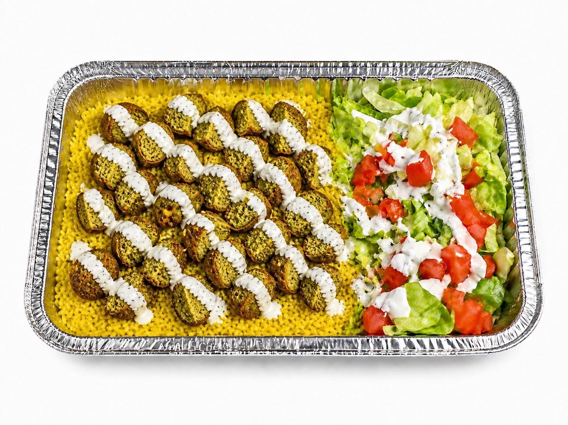 Falafel Over Rice.