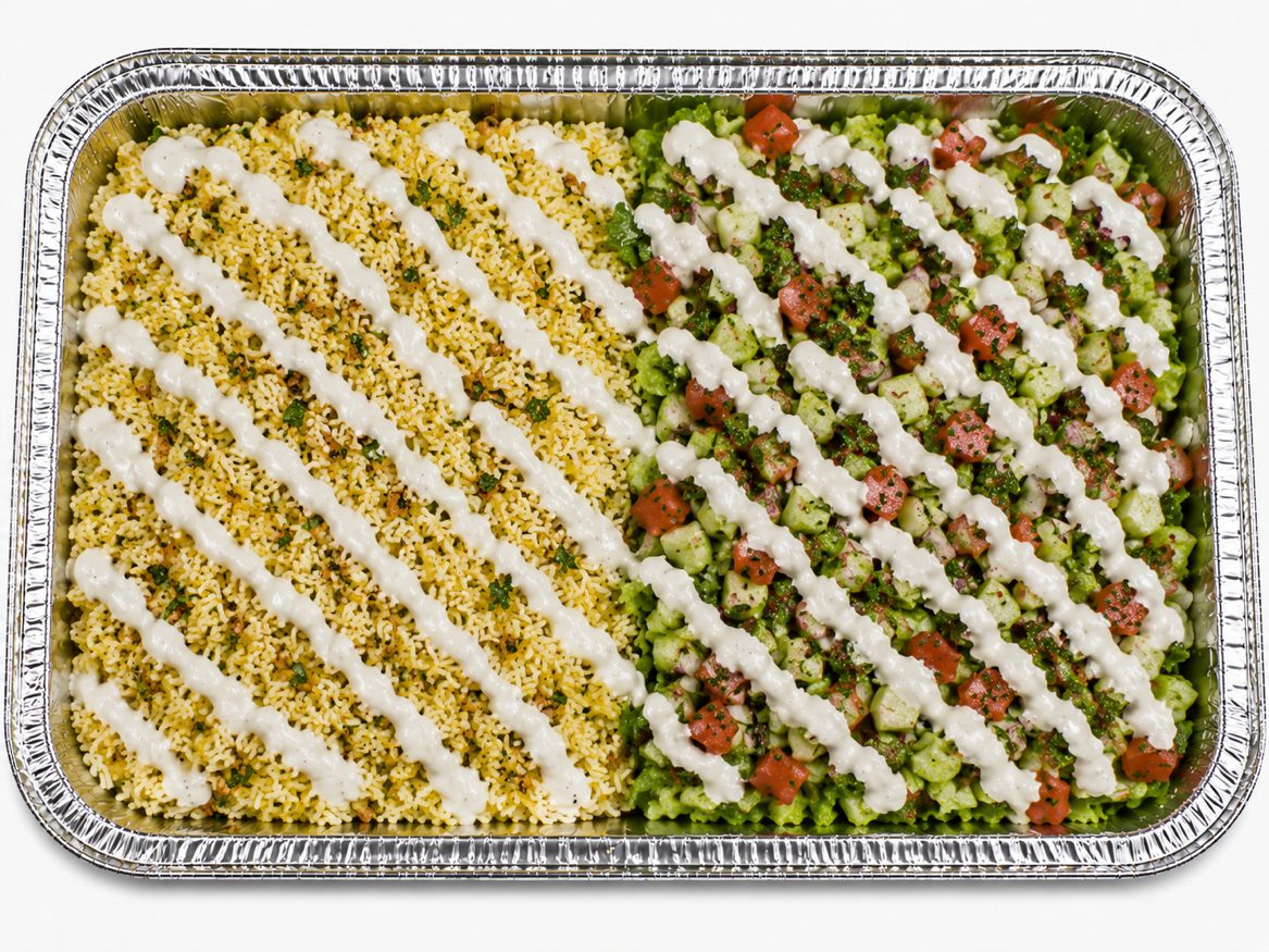 Rice & Salad.