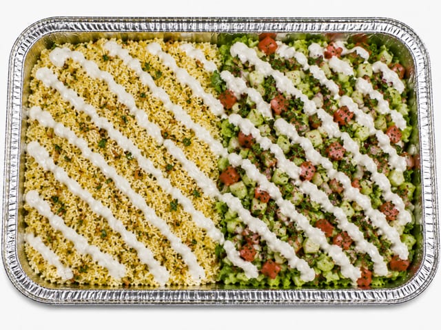 Rice & Salad.
