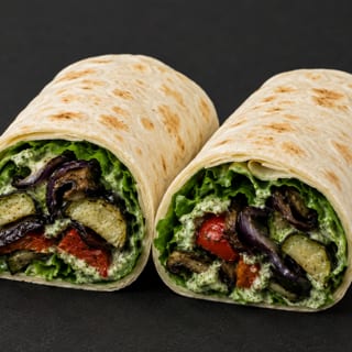 1. Roasted Vegetables Wrap