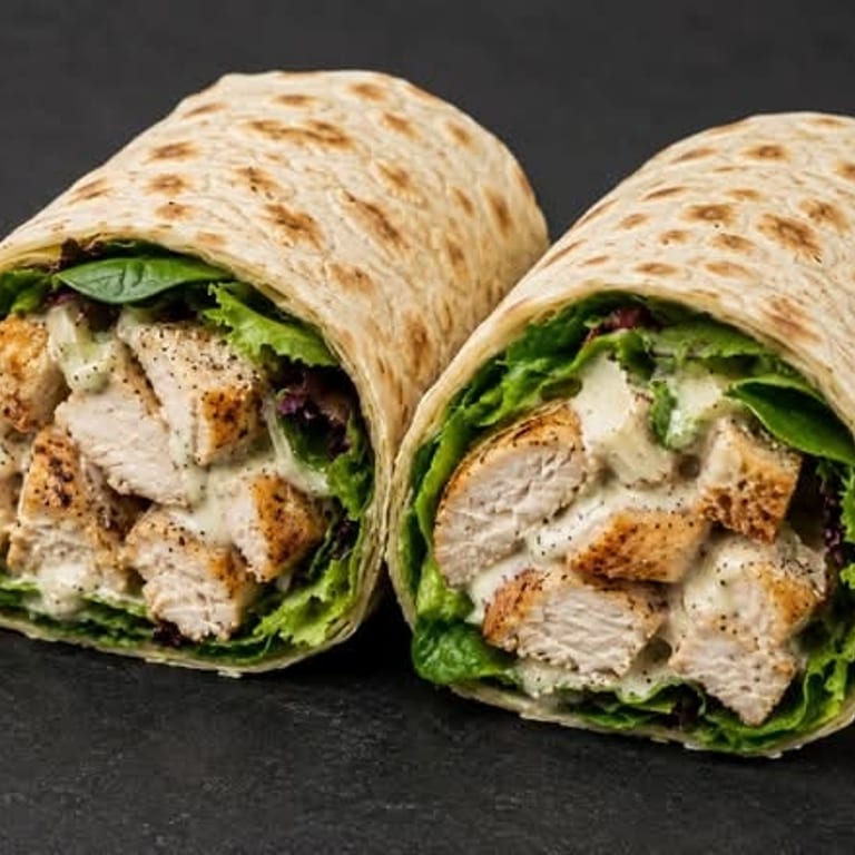 Delicious Chicken Caesar Wrap
