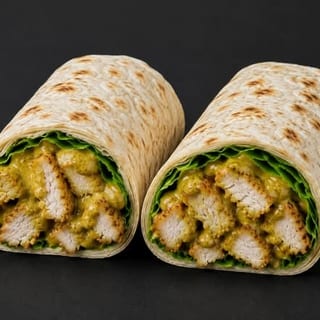 Grilled Chicken Curry Wrap