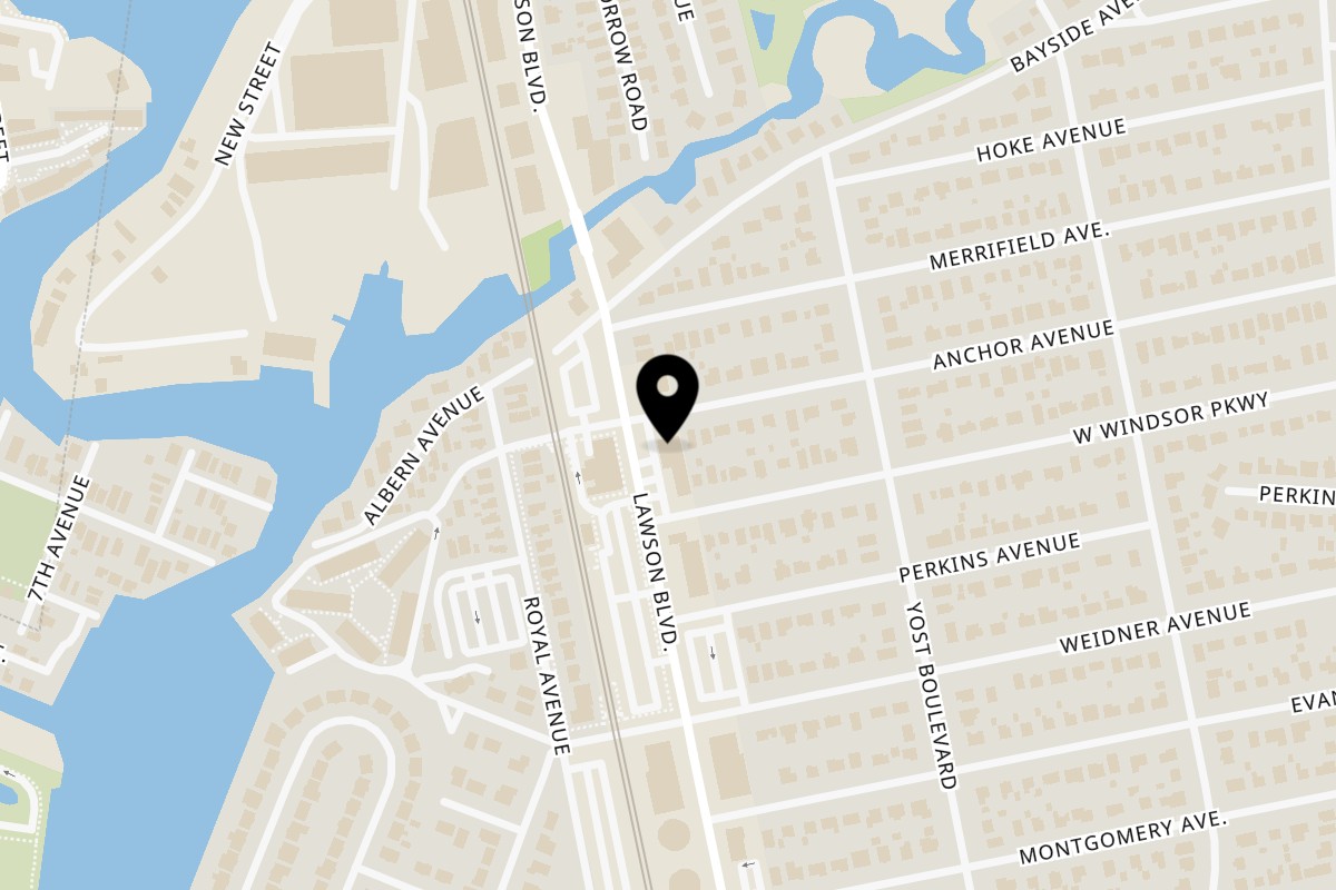 Map showing the location of European Republic Oceanside on 3105 Lawson Blvd in Oceanside